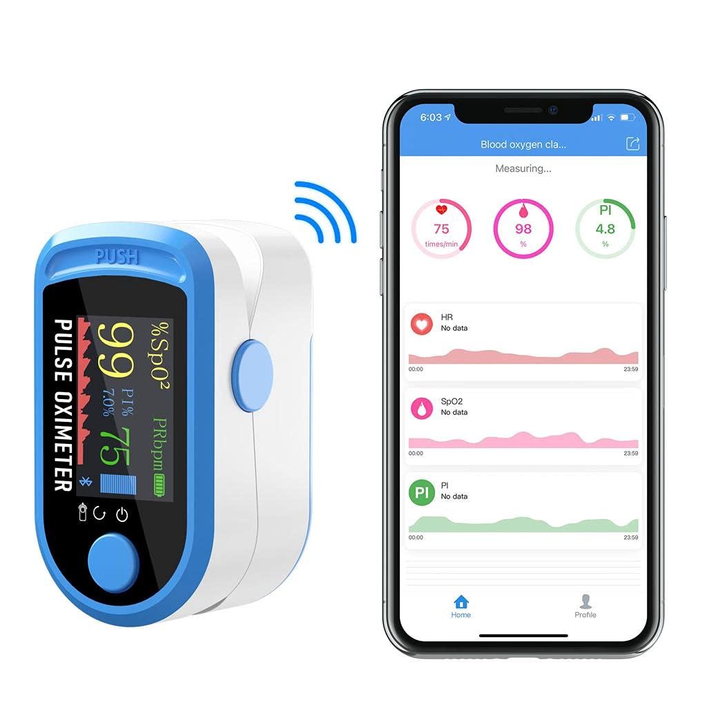 DR VAKU® Fingertip Pulse Oximeter with Bluetooth Connectivity