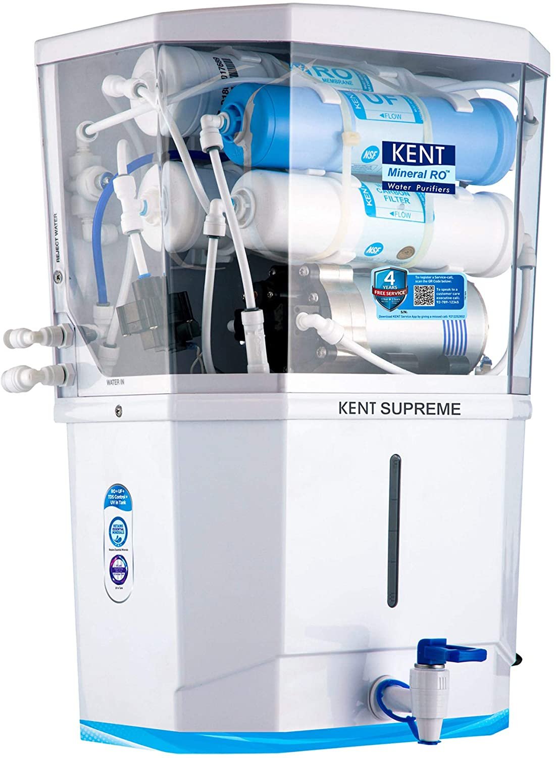 KENT Supreme RO + UF + TDS Control + UV Water Purifier