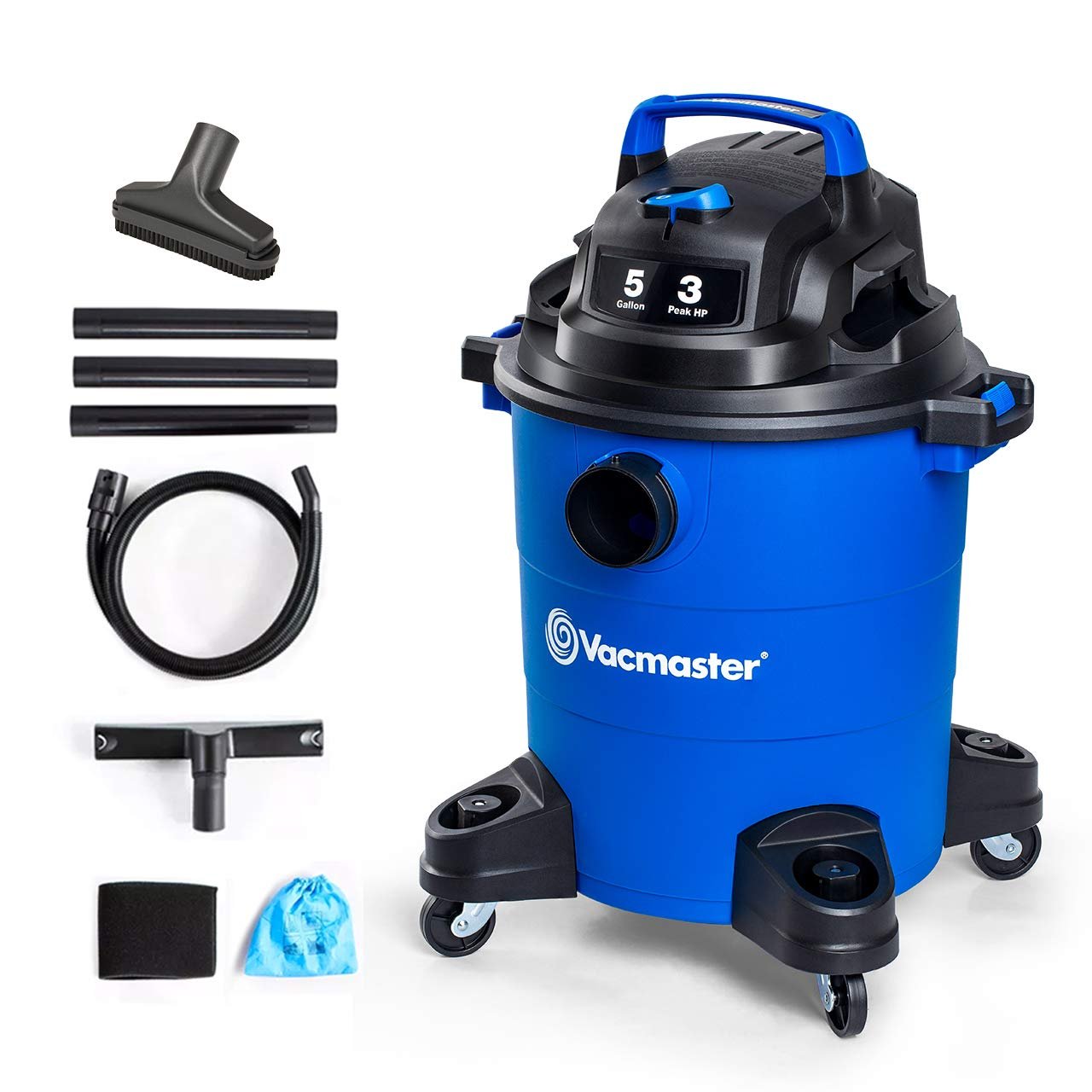 Vacmaster 3 Peak HP 5 Gallon Wet Dry Vacuum Cleaner