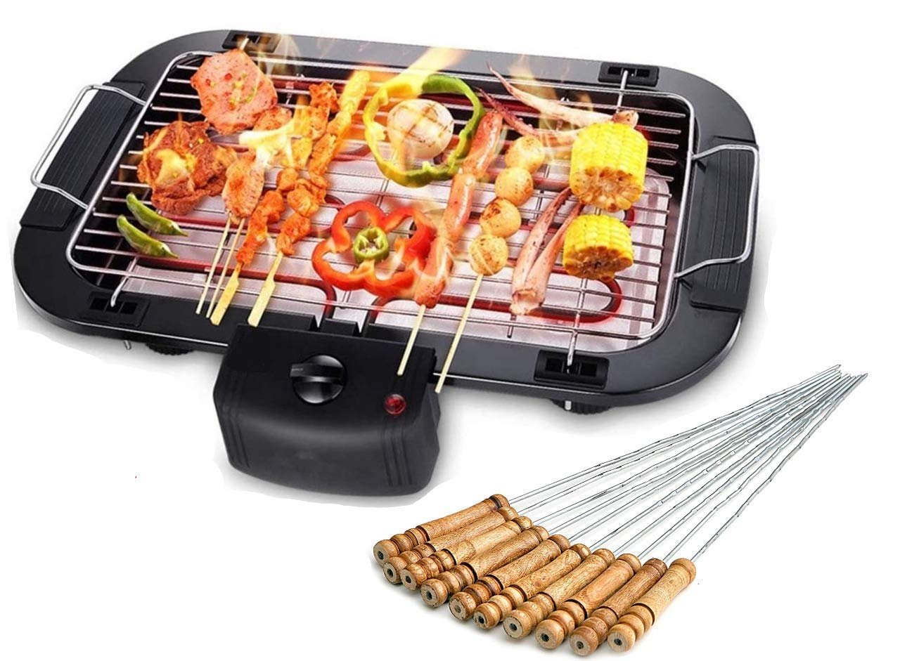 TOMdoxx Barbeque Grill Electric Smokeless Indoor/Outdoor