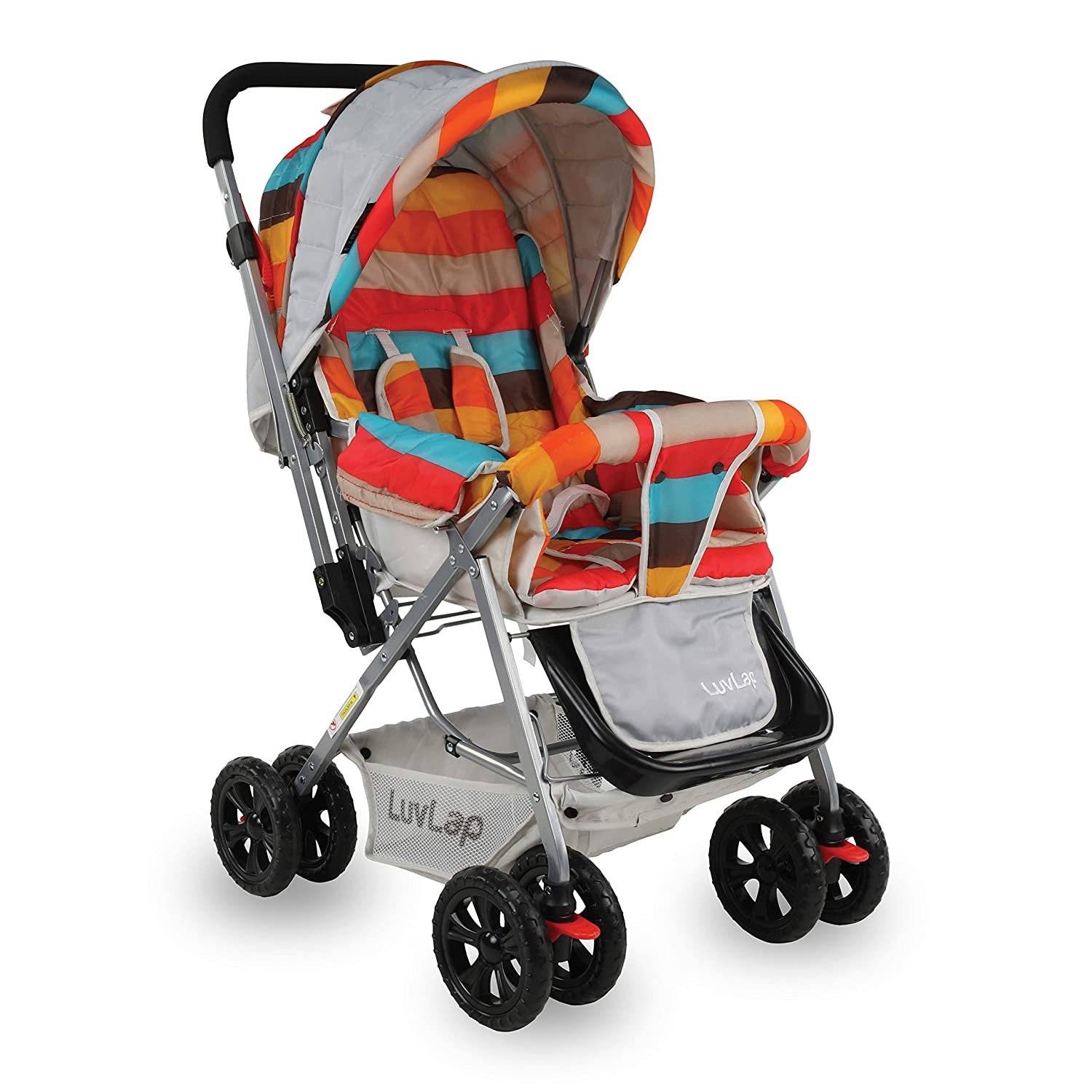 LuvLap Sunshine Stroller/Pram, Easy Fold, for Newborn Baby to Kids