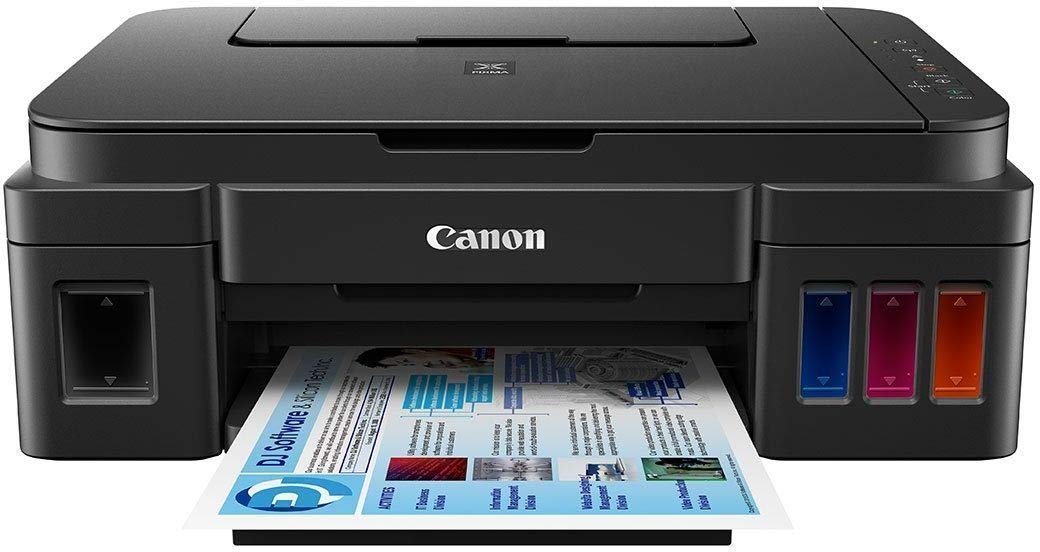 Canon G3000 All-in-One Ink Tank Colour Printer with Color Ink Bottles-Cyan Magenta, Yellow