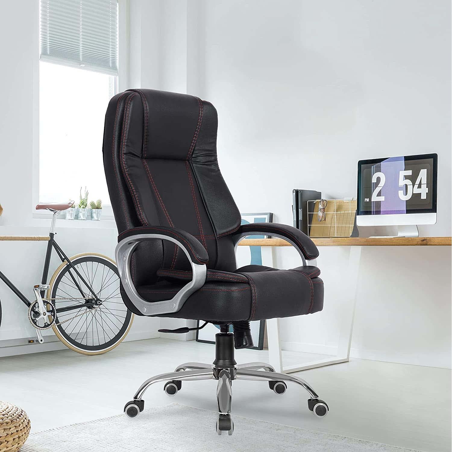 Green Soul® Vienna Premium Leatherette Office Chair, High Back Ergonomic Home Office Executive Chair