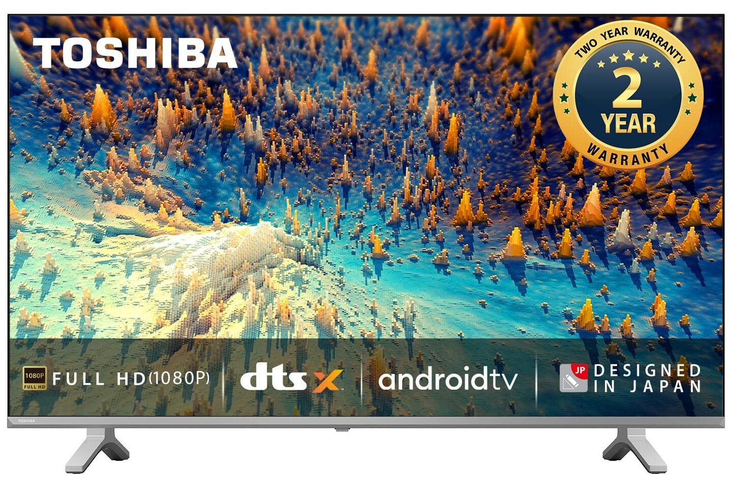 Toshiba 108 cm (43 inches) V Series Full HD Smart Android LED TV 43V35KP (Silver)