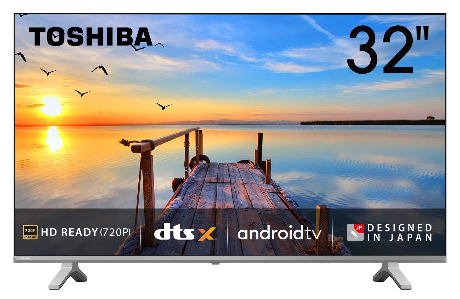 Toshiba 80 cm (32 inches) V Series HD Ready Smart Android LED TV 32V35KP (Silver)