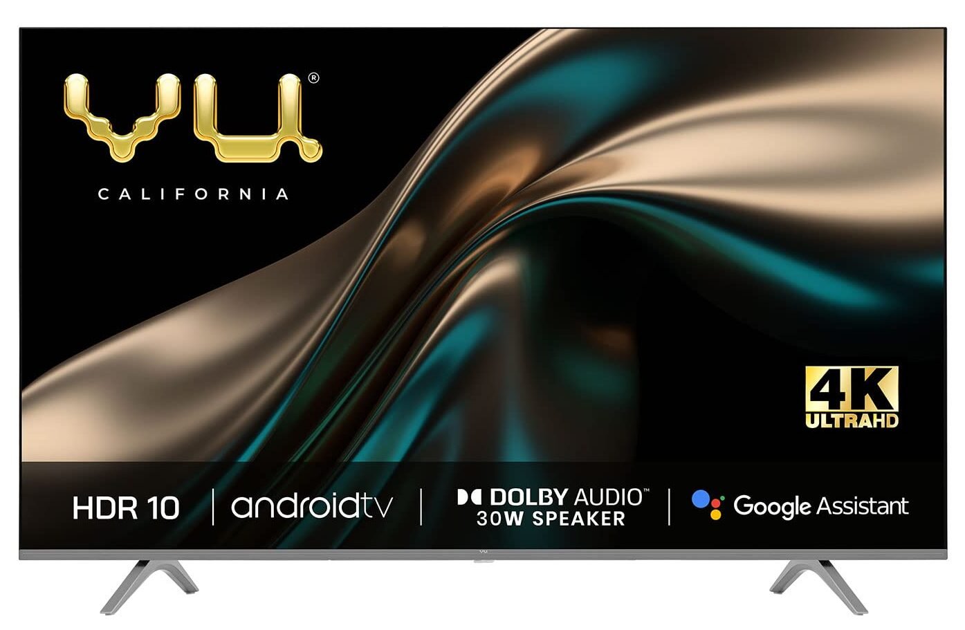 Vu 108 cm (43 Inches) Premium 4K Series 4K Ultra HD Smart Android LED TV 43PM (Grey)