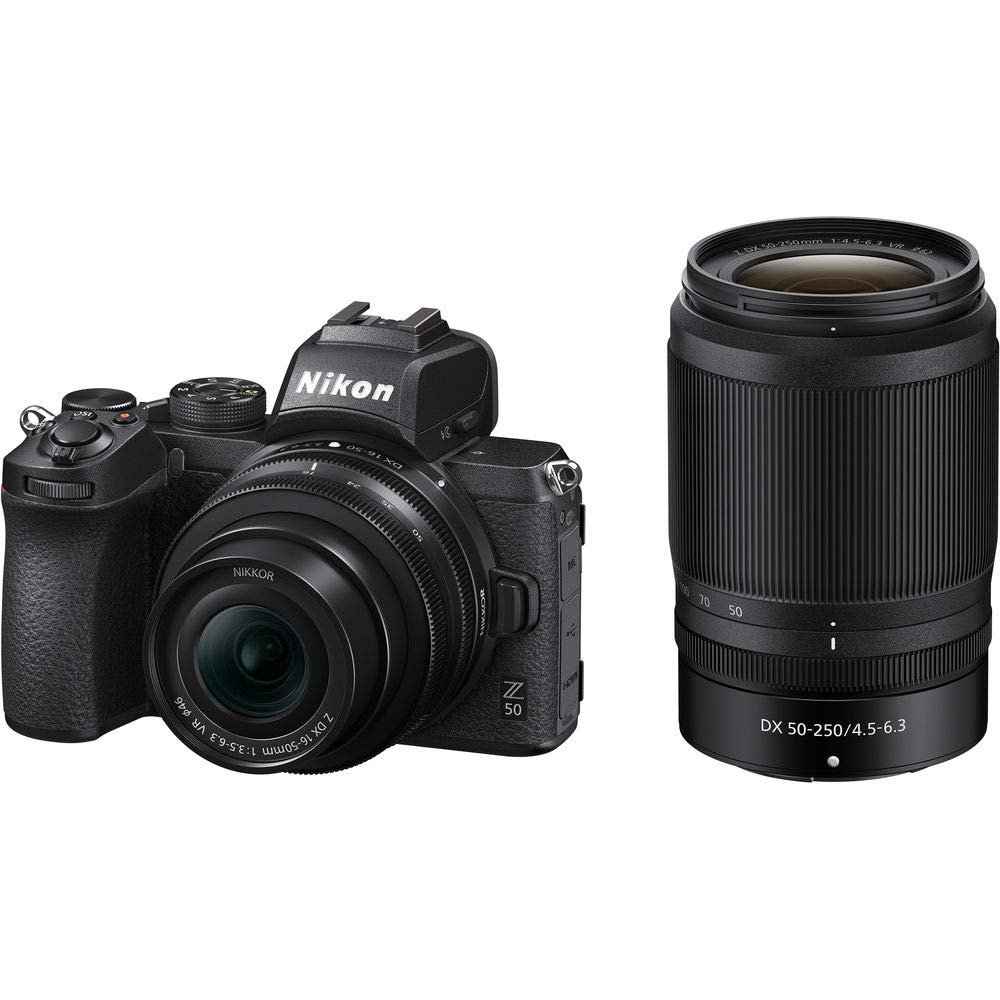 Nikon Z50 Mirrorless Camera Combo with DX 16-50mm and DX 50-250mm Lens