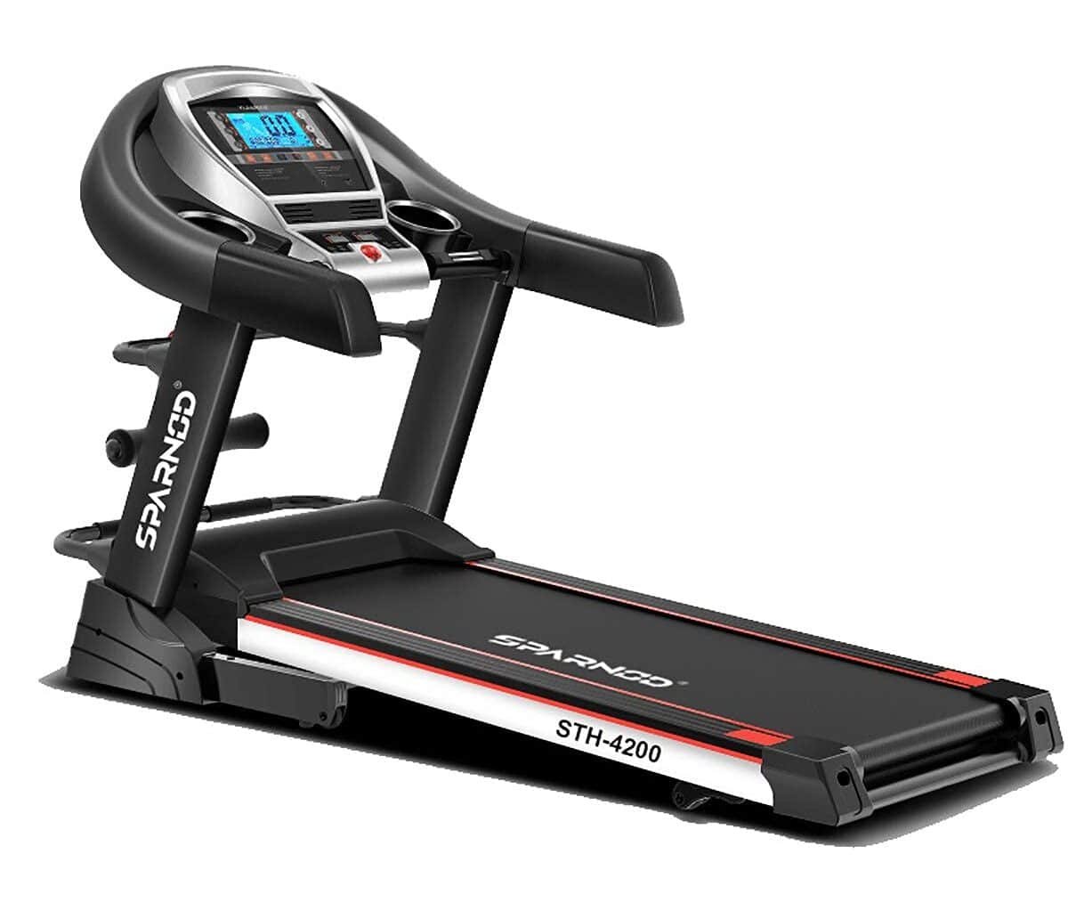 SPARNOD FITNESS STH-4200 (4.5HP Peak) Automatic Treadmill