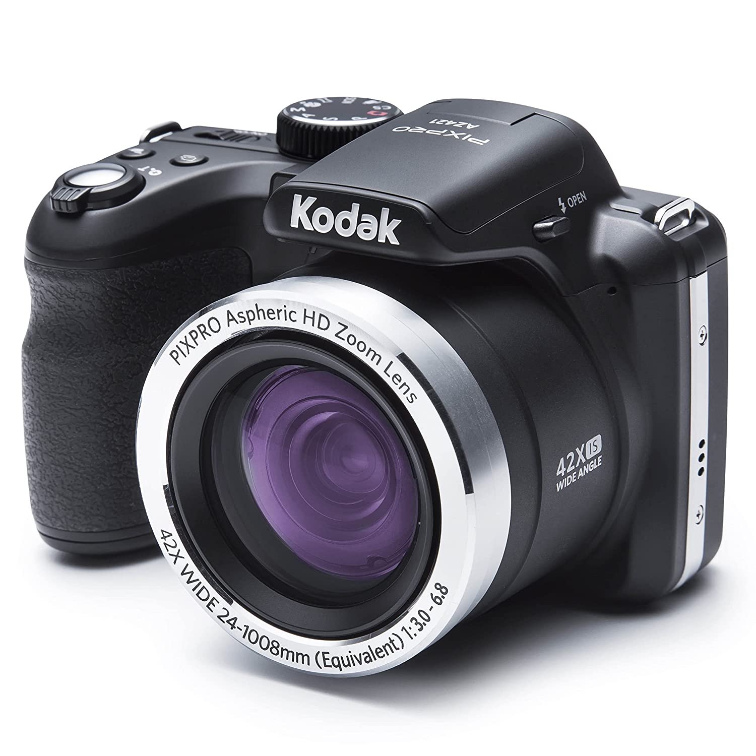 KODAK PIXPRO Astro Zoom AZ421-BK 16MP Digital Camera with 42X Optical Zoom and 3" LCD Screen (Black)
